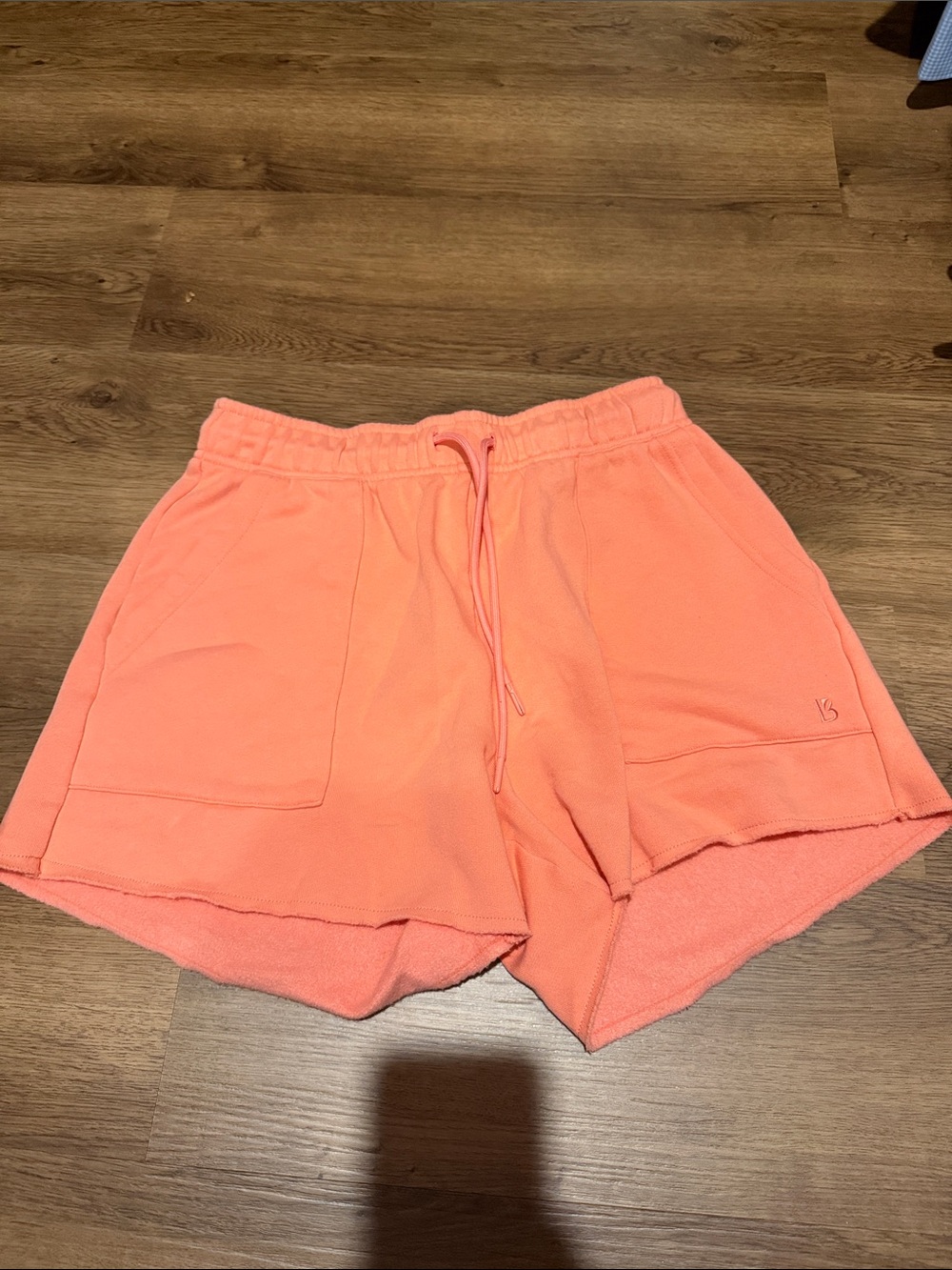 BuffBunny Coral Terry Drawstring Athletic Shorts